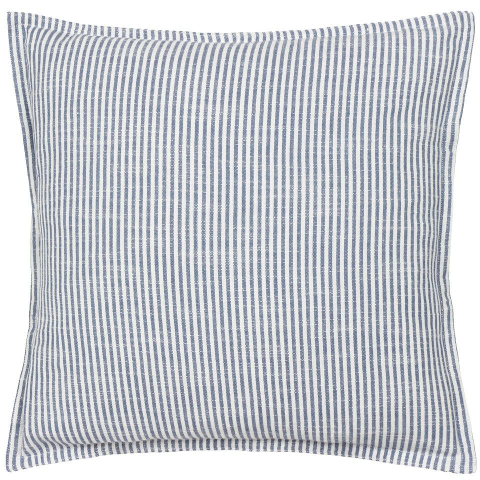 image 1 of Yard Truro Stripe 100% Cotton Cushion, Skyline, 45 x 45cm