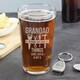 image 3 of Personalised Fixer of All Things Pint Glass & Bottle Opener Clear