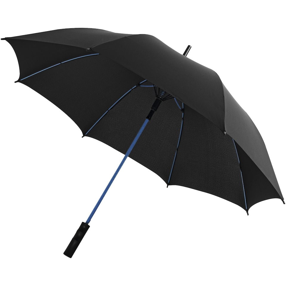 Avenue 23 Inch Spark Auto Open Storm Umbrella - Solid Black/Blue - One Size