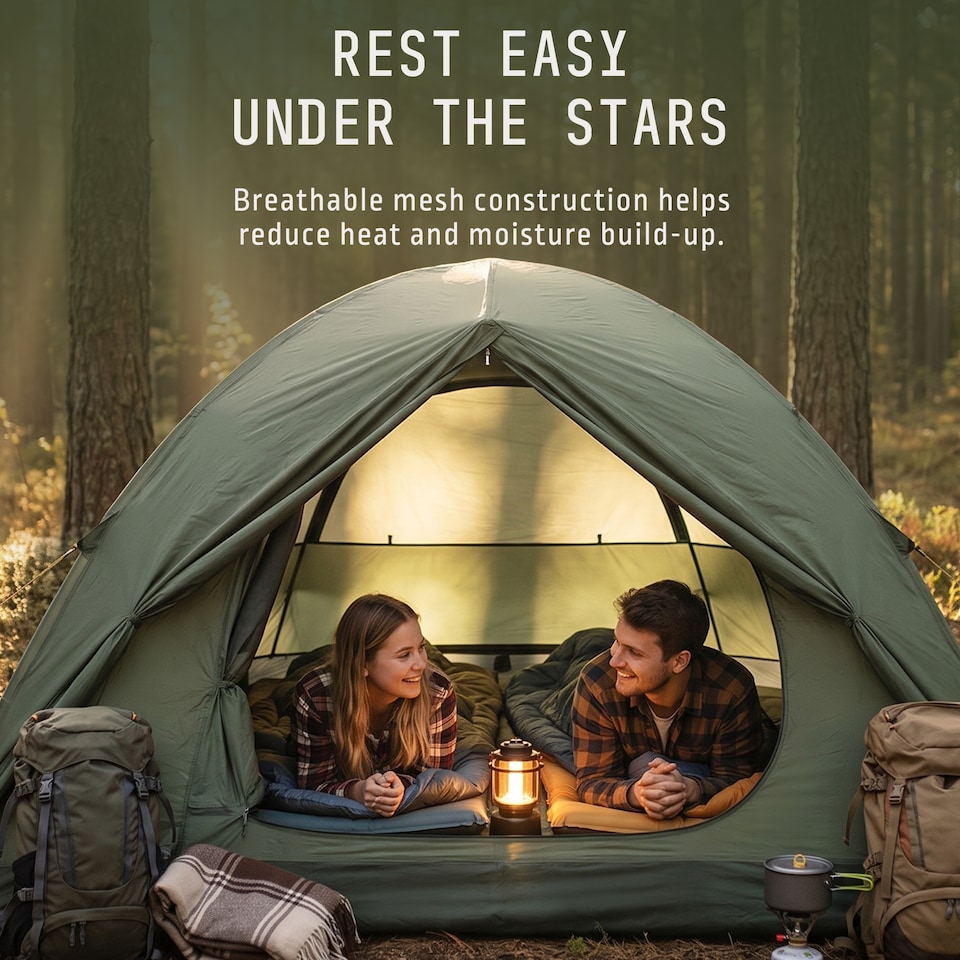 image 1 of Voyager 2 Man Dome Tent with Taped Seams and Breathable Mesh Inner