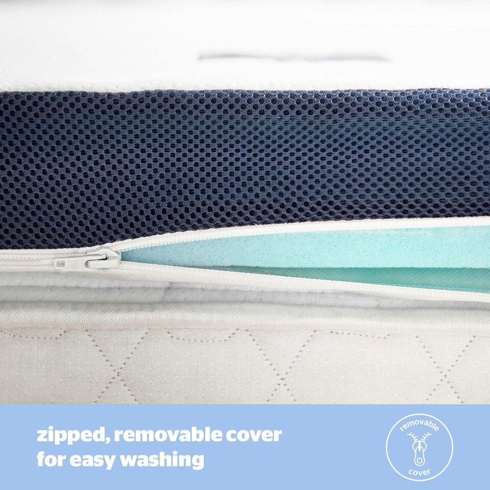 image 1 of Silentnight Wellbeing Collection Cool Touch Mattress Topper, 8 cm Thick, Memory Foam, Double