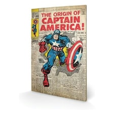 CAPTAIN AMERICA (ORIGIN) - WOOD PANEL