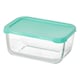 image 2 of Lunch box Pasabahce Snow Green Transparent Glass Polyethylene 790 ml 16,3 x 7,4 x 11,4 cm (12 Units) N/A