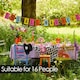 image 5 of Talking Tables Alice Wonderland Party Tableware Pack - Bright - 16 Pack