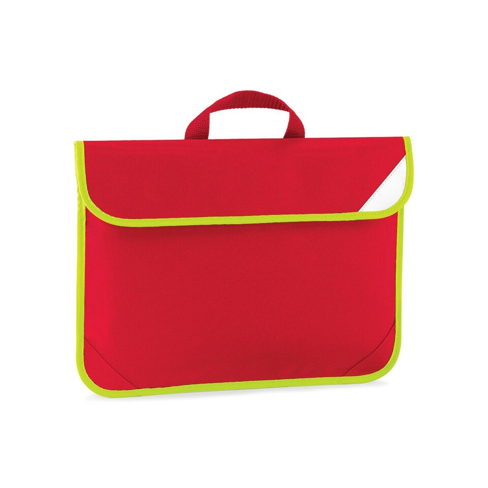 Quadra High-Vis Book Bag - Classic Red - One Size Red