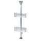 image 4 of Showerdrape Elements Clear 2 Tier Basket Hanging Shower Caddy | Clear | 1