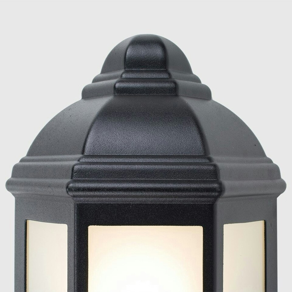 image 1 of ValueLights Kayleigh Black Outdoor Wall Lantern | Black