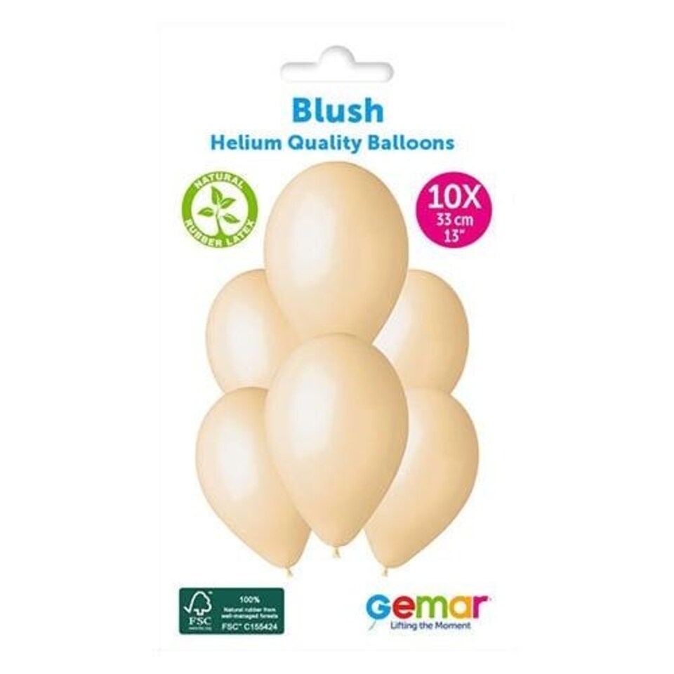 image 1 of Blush Nude Bio Latex Balloons 33cm / 13 in - Pack of 10