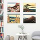 image 3 of Pack of 5 Hokusai Views Mount Fuji Dawn Isawa Japanese Woodblock Home Decor Wall Art Poster 12x16 Inch