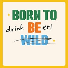 Funny Birthday Card - Born To Drink Beer!
