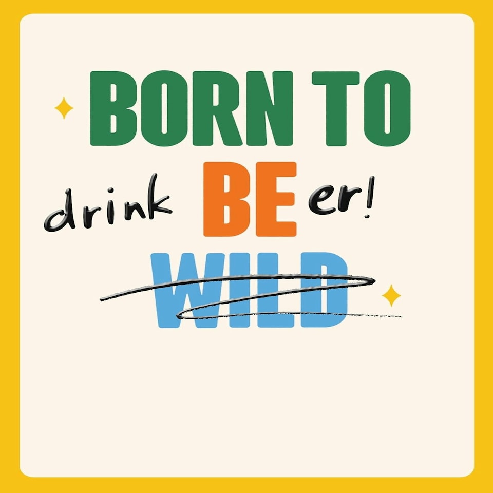 image 1 of Funny Birthday Card - Born To Drink Beer!