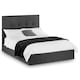 image 1 of Premium Slate Grey Fabric Lift Up Storage Bed Frame - King Size - 5ft - 150cm