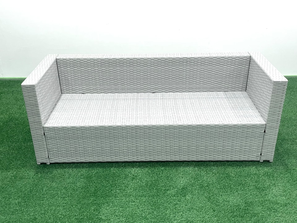 image 1 of Fimous Outdoor Rattan Garden Furniture Set with Grey Cushions Luxury 5 Seater with Chair and Coffee Table For Conservatory,Patio