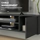 image 6 of HOMCOM Floating TV Unit for 60" TVs W/ Shelves and Cabinets, Grey