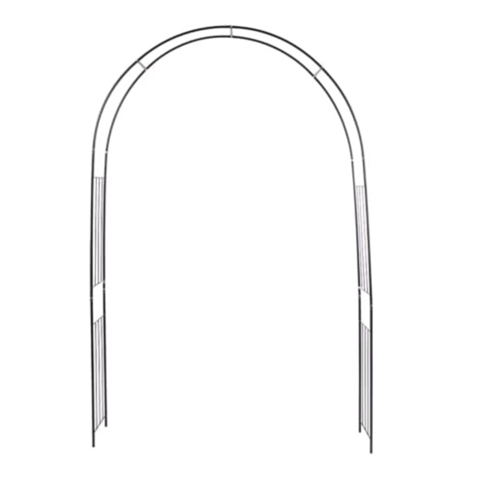 image 1 of Elegant Decorative Rose Archway Black