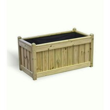 Multi Pack of 2 - Elegant Rectangular Trough Planter - Timber - L50 x W100 x H52 cm - Minimal Assembly Required