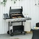 image 2 of Outsunny Deluxe Gas Barbecue Grill 4+1 Burner Garden BBQ w/ Large Cooking Area