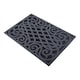 image 3 of Nicoman Victorian Style Rubber Door Mat Grey 75 x 44cm