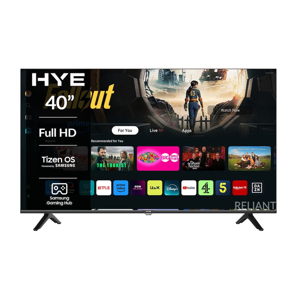 image 1 of HYE 40" Full HD 2K Tizen OS WiFi Frameless Smart TV - 40FHDS1008