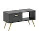image 1 of Coffee Table - MFC/MDF - L40 x W100 x H35 cm - Dark Grey Grey