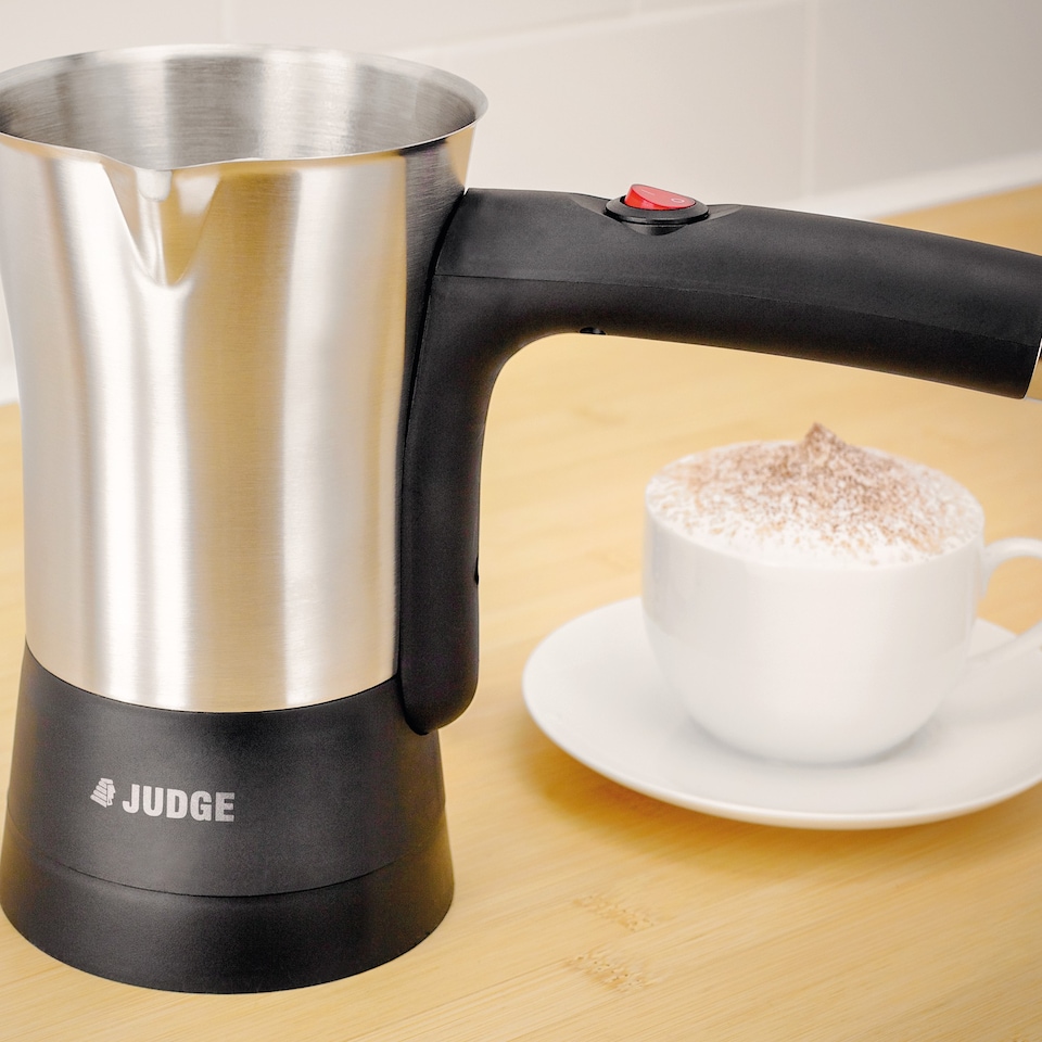 image 1 of Judge Electric Milk Frother & Warmer Jug 300ml Stainless Steel