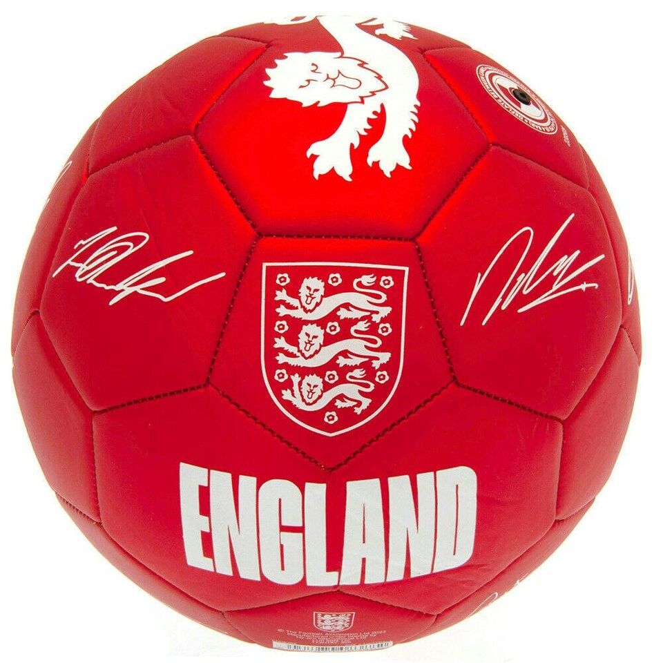 image 1 of England FA Phantom Signature Football - Red - 5