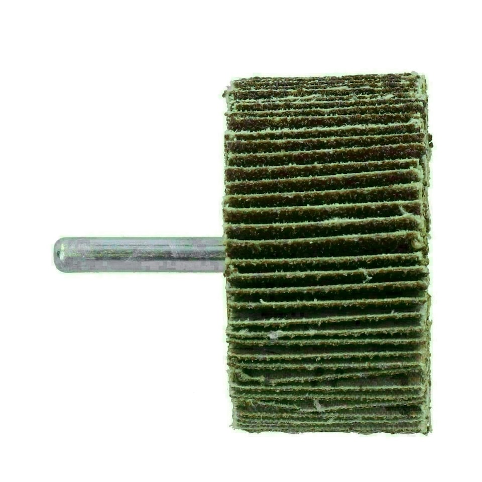 image 1 of 60 Grit 60mm Flap Wheel Disc Abrasive Sanding Pads For Drills 6mm Shank 10pc
