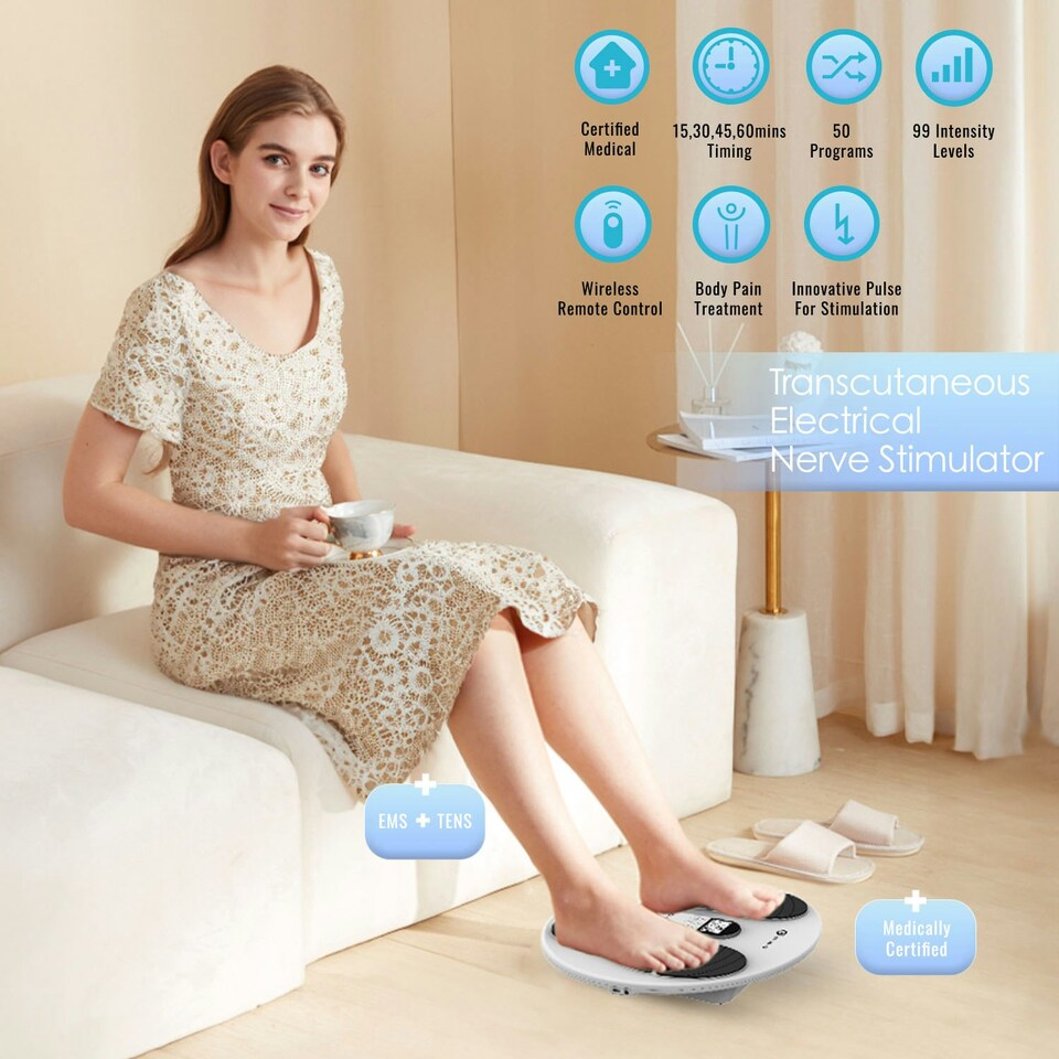 image 1 of PureMate EMS & TENS Foot Massager - Wireless