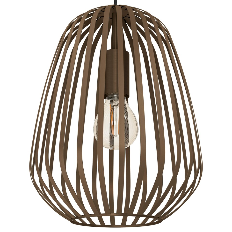 image 1 of EGLO Espinal Bronze Steel Caged Style Contemporary Pendant