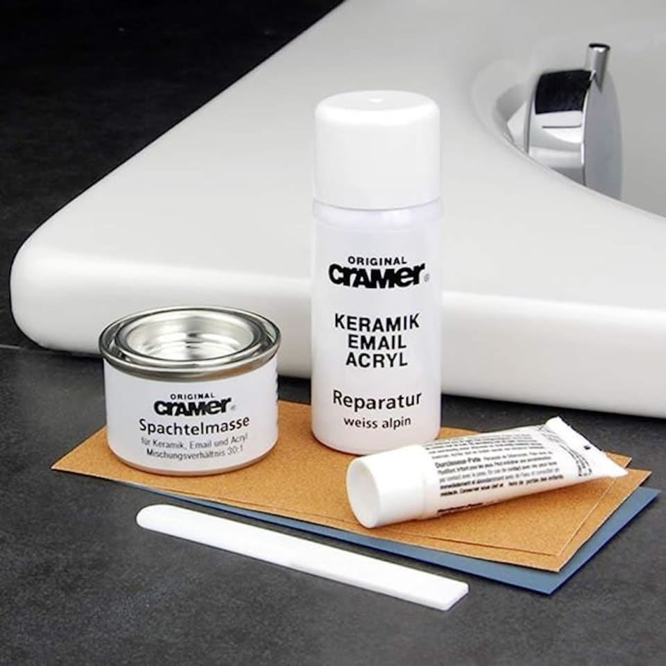 image 1 of Cramer - Ceramic Enamel Repair Kit Alpine - White