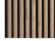 image 9 of Fuse Acoustic Wooden Reeded Wall Panel in Walnut Effect, 2.4m x 0.6m