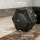 image 3 of HOMCOM 2x17.5KG Rubber Hex Dumbbell Portable Hand Weights Home Gym