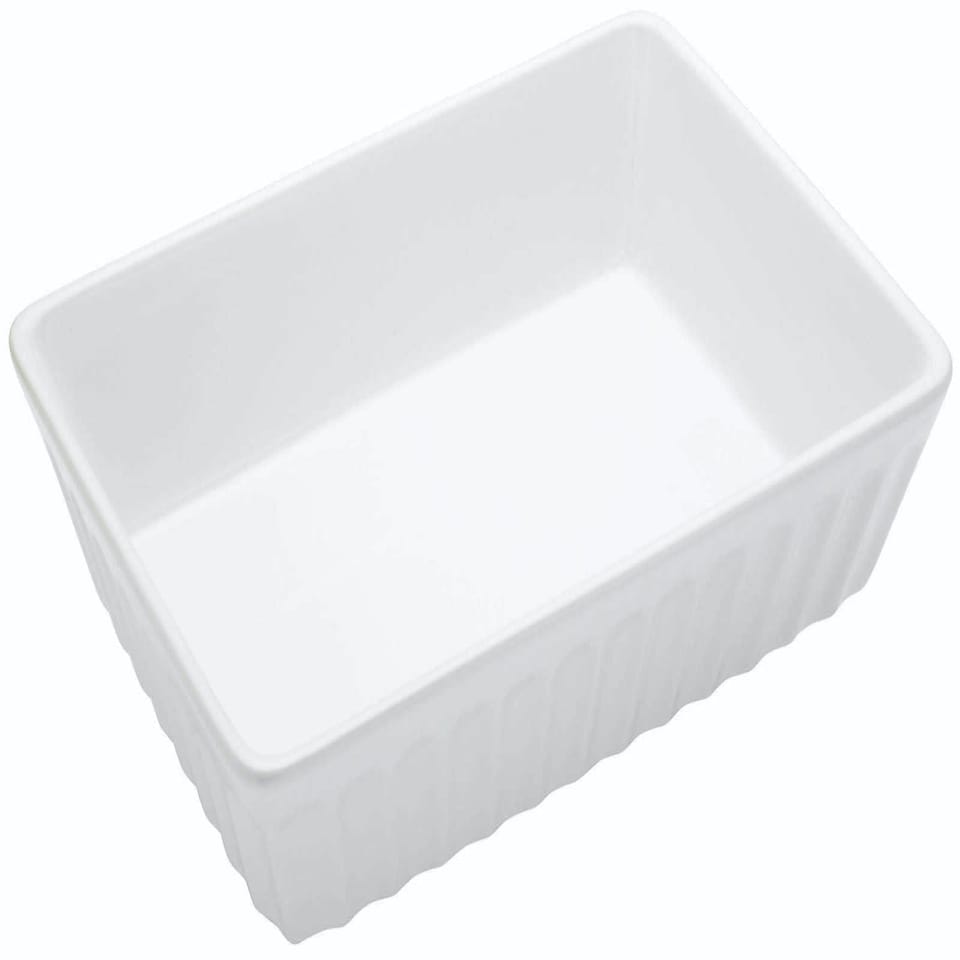 image 1 of KitchenCraft Lasagne Dish White Stoneware 33x23cm