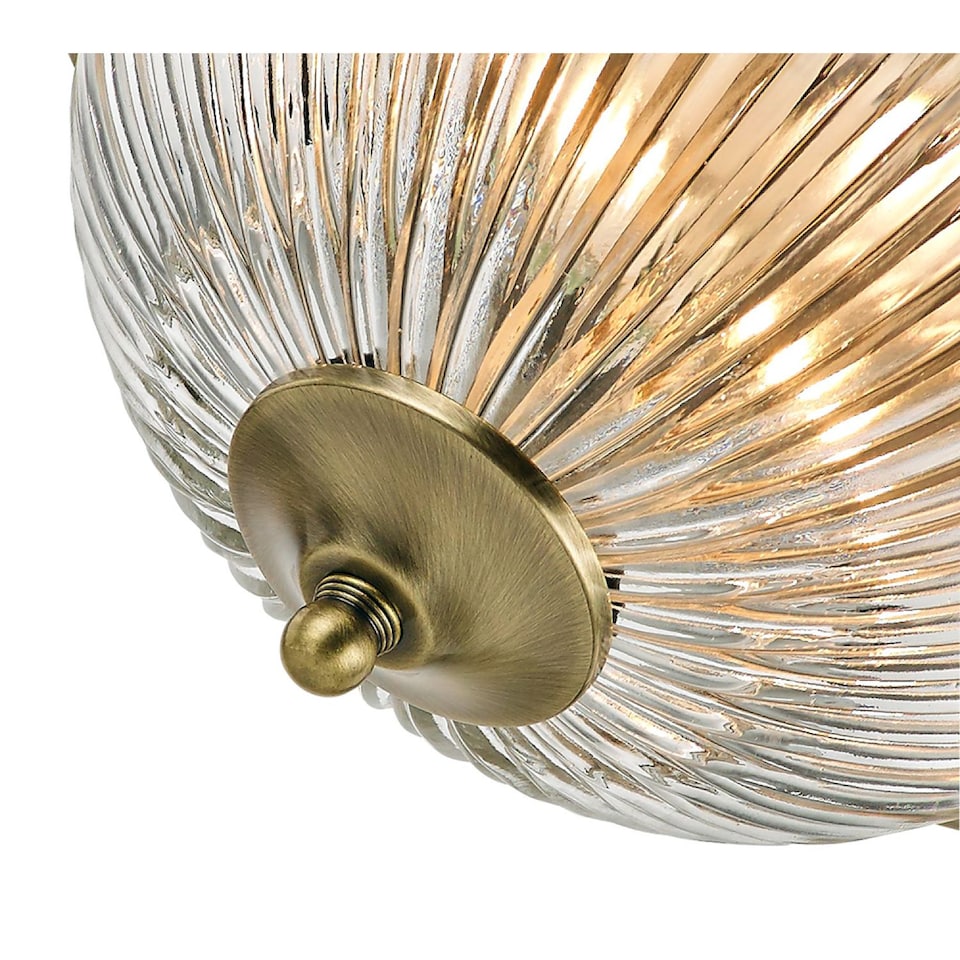 image 1 of Traditional Antique Brass IP44 Bathroom Ceiling Light Fitting | Gold | Antique Brass | 1