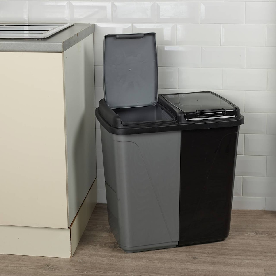 image 1 of 90L Colormatic Double Recycling Bin