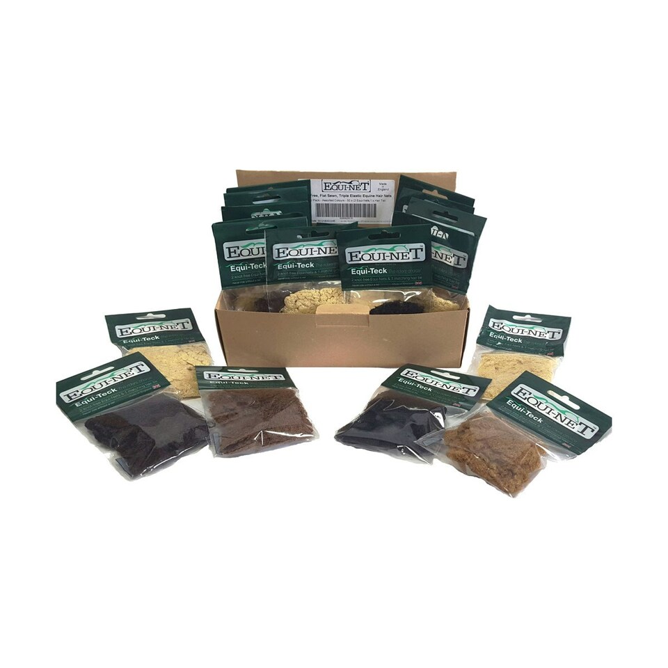 image 1 of Equi-Net Womens/Ladies Triple Elastic Hairnet Starter Pack - May Vary - One Size Brown | One Size