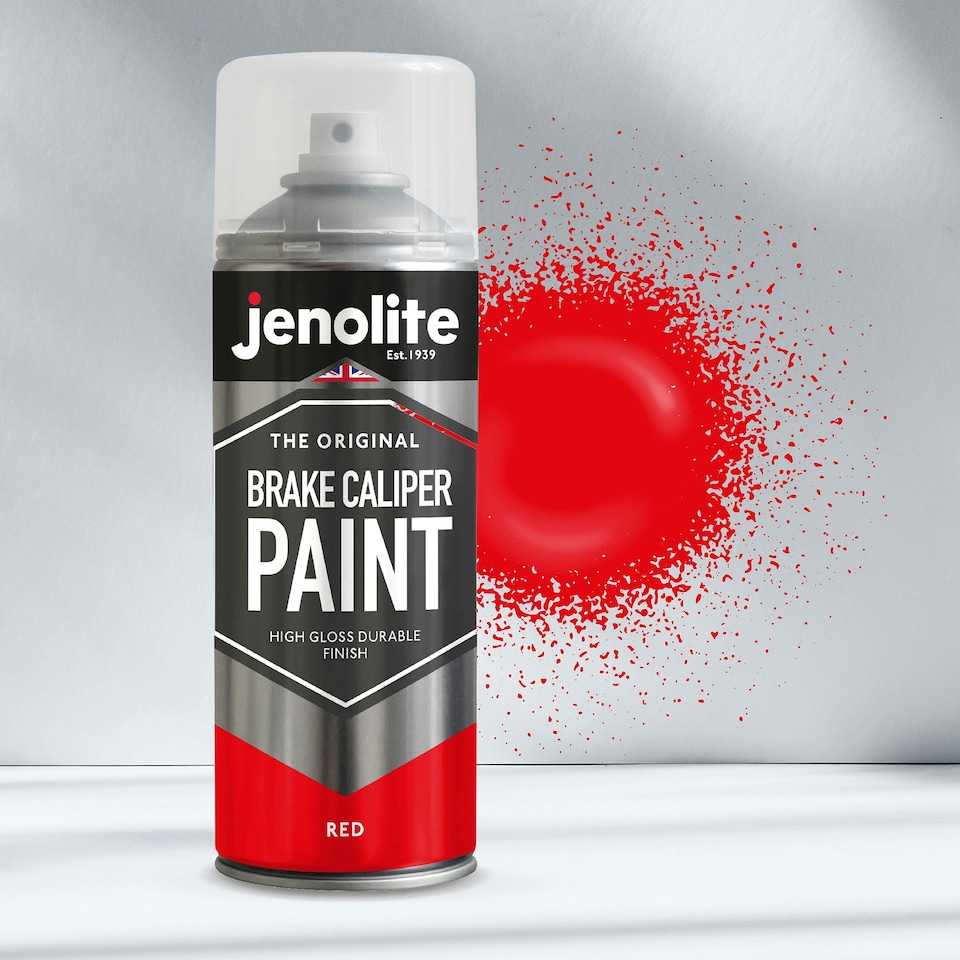 image 1 of Jenolite High Gloss Brake Caliper Paint - Red - 400ml -3-Pack