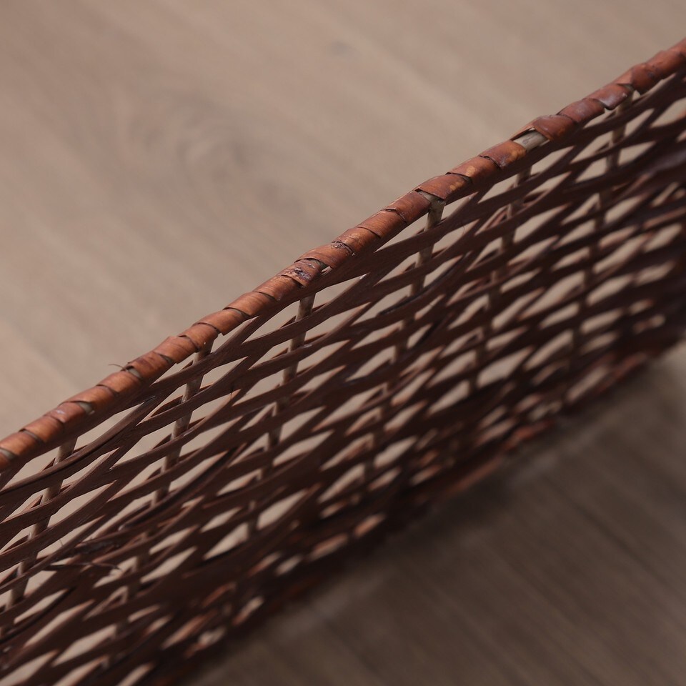 image 1 of 47cm Square Christmas Tree Skirt Stand Decorative Base Festive Xmas PVC Rope | Multi | Brown | 1
