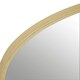 image 5 of Trento Gold Finish Arched Wall Mirror Gold