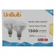 image 2 of UniBulb Infra-Red Heater Lamp Bulb E27 1300lm 250W 2700K - Pack of 2