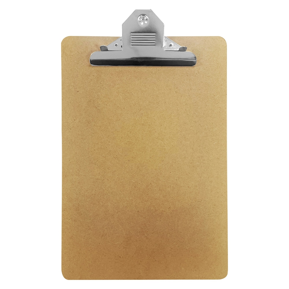 image 1 of Pack of 6 Janrax Foolscap MDF Clipboard with Butterfly Clip (A4 Plus)