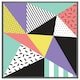 image 4 of Retro themed geometrics (Picture Frame) White | M