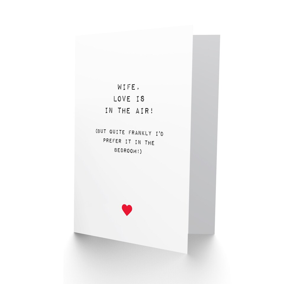 image 1 of Anniversary Card Rude Funny Wife Love Air Bedroom Joke