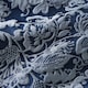image 3 of Sandringham Damask Soft Easy Care Bed Linen Bedding Duvet Cover Quilt Set With Pillow Cases | Blue | Double