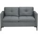 image 1 of HOMCOM Modern Loveseat Sofa Upholstered 2 Seater Settee for Living Room Bedroom
