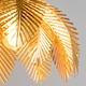 image 4 of BHS Brookby Palm Pendant, Satin Brass