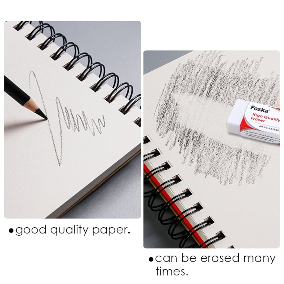 image 1 of A3 Sketch Book Top Spiral Bound