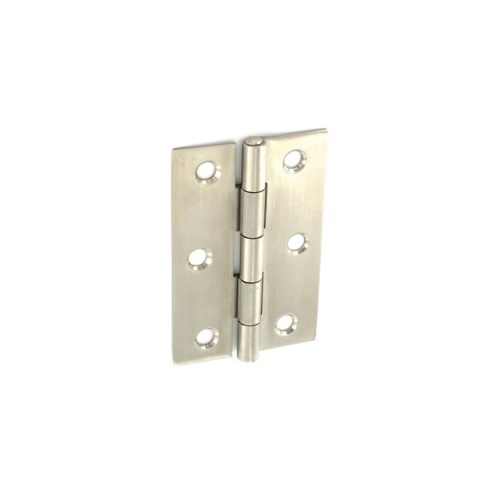 image 1 of Securit Stainless Steel Butt Hinges (Pack of 2) - Satin - 75mm