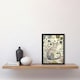 image 2 of Rustic Cat Wildflower Field Bright Floral Black Framed Wall Art Print A4