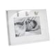image 2 of Silver Baby Photo Frame with Pram, Booties & Rattle Icons
